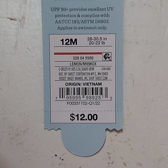 Cat & Jack 12M Cross Back Purple 2-Piece Bikini: Fun & Stylish For Your Baby - Picture 9 of 9